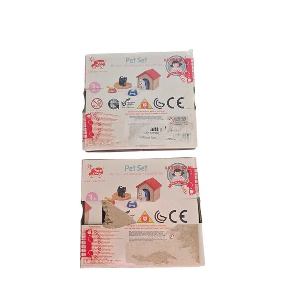 Le Toy Van Kids Toy Pet Set 3+ Years Dog Cat Lot Of 2 Sets NWB Gift - Picture 3 of 4